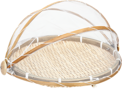 Корзина для фруктов HOMECLUB Rustic, 30см, бамбук, полиэстер, Арт. CS78, фотография