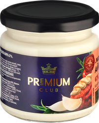 Майонез PREMIUM CLUB Айоли 67%, 180г, крупный план
