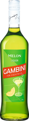 Ликер GAMBINI Зеленая дыня 17%, десертный, 0.7л, детальное фото