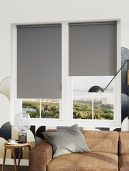 Рулонная штора Legrand Лестер 120x175 см, графит, крупный план