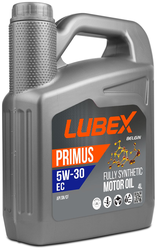 Масло синтетическое LUBEX  PRIMUS EC 5W-30 4л, детальное фото