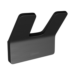 Крючок двойной Lemark 9716006 SMOOTH LINE для полотенец и халатов, графит, изображение