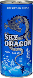 Пиво светлое SKY DRAGON Wheat lager нефильтрованное пастеризованное неосветленное 4,1%, 1л, фотография