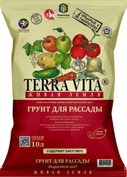 Грунт для рассады TERRA VITA Живая Земля, 10л, вид