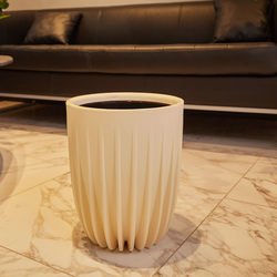 Кашпо ЧЕТЫРЕ СЕЗОНА Сигма D30 36,5 см 18 л ванильный, картинка