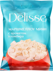 Маршмеллоу DELISSE с ароматом пломбира, 70г, вид