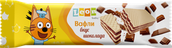 Вафли LEON BABY Три Кота, со вкусом шоколада, 27г, детальное фото