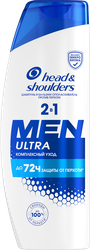 Изображение товара Шампунь-бальзам-ополаскиватель HEAD&SHOULDERS 2в1 Комплексный уход, против перхоти, 360мл