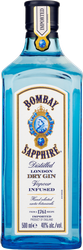 Джин сухой BOMBAY Сапфир 40%, 0.5л, изображение