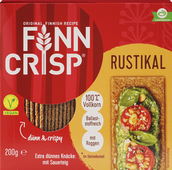 Хлебцы ржаные FINN CRISP Rustikal хрустящие с тмином, 200г, картинка