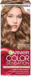 Крем-краска для волос GARNIER Color sensation 7.0 Изысканный золотистый топаз, 112мл, картинка