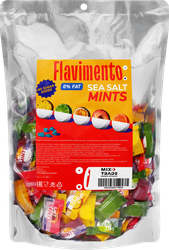 Конфеты FLAVIMENTO Mints sea salt с морской солью, без сахара, 500г, детальное фото