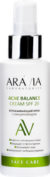 Крем для лица ARAVIA LABORATORIES Acne balance успокаивающий с ниацинамидом SPF20, 100мл, фотография