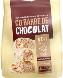 Конфеты CO BARRE DE CHOCOLAT Мультизлаковые с белой глазурью, 135г, изображение