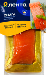 Семга слабосоленая ЛЕНТА филе-кусок, 130г, детальное фото