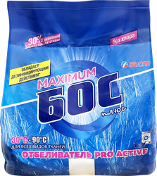 Отбеливатель БОС Плюс Maximum кислородосодержащий для всех видов тканей, 1,5кг, вид