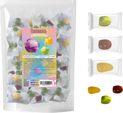 Мармелад жевательный FLAVIMENTO Mango&grape mix двухслойный с натуральным соком, 500г, детальное фото