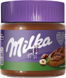 Паста ореховая MILKA с добавлением какао, 180г, картинка