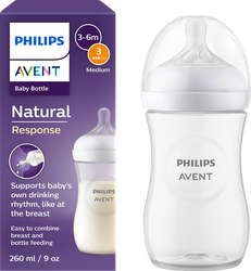 Бутылочка для кормления PHILIPS AVENT Natural Response 260мл, пластик, изображение