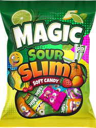 Жевательные пластинки TUTI MAGIC Sour с фруктовыми вкусами, кислый микс, весовые, изображение