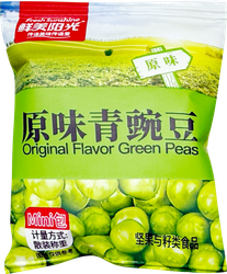 Горошек зеленый в хрустящей корочке NINGBO со вкусом курицы, 75г, детальное фото