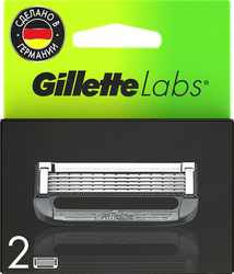 Кассеты сменные для бритья GILLETTE Labs для безопасных бритв, 2шт, вид