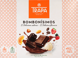 Набор конфет TRAPA Bombonisimos в молочном/темном/белом шоколадом, 200г, фото