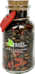 Кофе зерновой BEFRUITBE с ягодами годжи жареный, 80г, вид