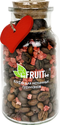 Кофе зерновой BEFRUITBE с клубникой жареный, 80г, картинка