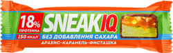 Батончик протеиновый FIZIQ Sneakiq, с соленой карамелью, арахисом и фисташкой, без сахара, 50г, вид