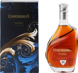 Коньяк СТАРЕЙШИНА Noble старый КС 18 лет 40%, п/у, 0.5л, фотография