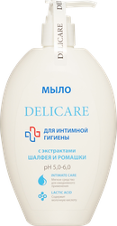 Мыло для интимной гигиены DELICARE с экстрактами шалфея и ромашки, 300мл, фотография