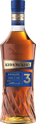 Коньяк КИНОВСКИЙ 3 года 40%, 0.35л, изображение