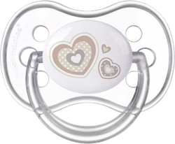 Пустышка CANPOL BABIES Newborn baby, силиковая симметричная бежевая, с 0 месяцев, Арт. 22/580_bei, крупный план