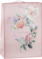 Изображение товара Пакет подарочный CITY HOME TRADE Special Flower премиум 41х31х12см, 1шт