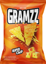 Чипсы кукурузные GRAMZZ Начос, со вкусом сыра начо, 55г, изображение