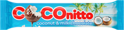 Батончик COCONITTO Кокосовый с ванильно-сливочным вкусом, глазированный, 50г, картинка