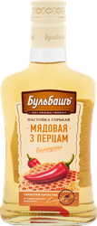 Настойка БУЛЬБАШЪ Беларуская Мядовая з Вострым Перцам 37%, горькая, 0.2л, фото