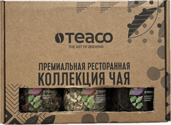 Набор чайный TEACO Премиальная ресторанная коллекция, 6 вкусов, в стеклянных банках, 190г, фотография