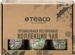 Набор чайный TEACO Премиальная ресторанная коллекция, 9 вкусов, в стеклянных банках, 190г, фото