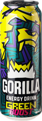 Напиток энергетический GORILLA Green Boost тонизирующий газированный, 0.45л, фото