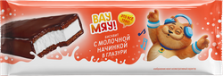 Пирожное бисквитное ВАУ МЯУ с молочной начинкой в глазури, без змж, 48г, фото