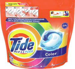 Капсулы для стирки TIDE Color, 35x16,8г, детальное фото