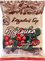 Брусника КЕДРОВЫЙ БОР сушеная, 50г, картинка