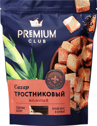 Сахар тростниковый PREMIUM CLUB нерафинированный, колотый, 380г, крупный план
