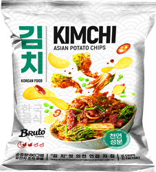 Чипсы картофельные BRUTO со вкусом Кимчи, 80г, вид