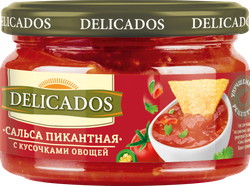 Соус овощной DELICADOS Сальса пикантная, 200г, фото