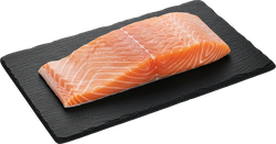 Лосось Атлантический слабосоленый ЛЕНТА FRESH филе-кусок на коже, весовой, фотография