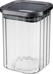 Банка для сыпучих продуктов REGENT INOX Linea Desco, 1.2л, Арт. 74-711, крупный план