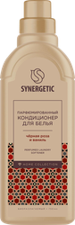 Кондиционер для белья SYNERGETIC Черная роза и ваниль, 750мл, детальное фото